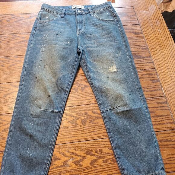 NWT Wildfox Baggy Crop distressed Davinci wash jeans sz 25 - Picture 6 of 6